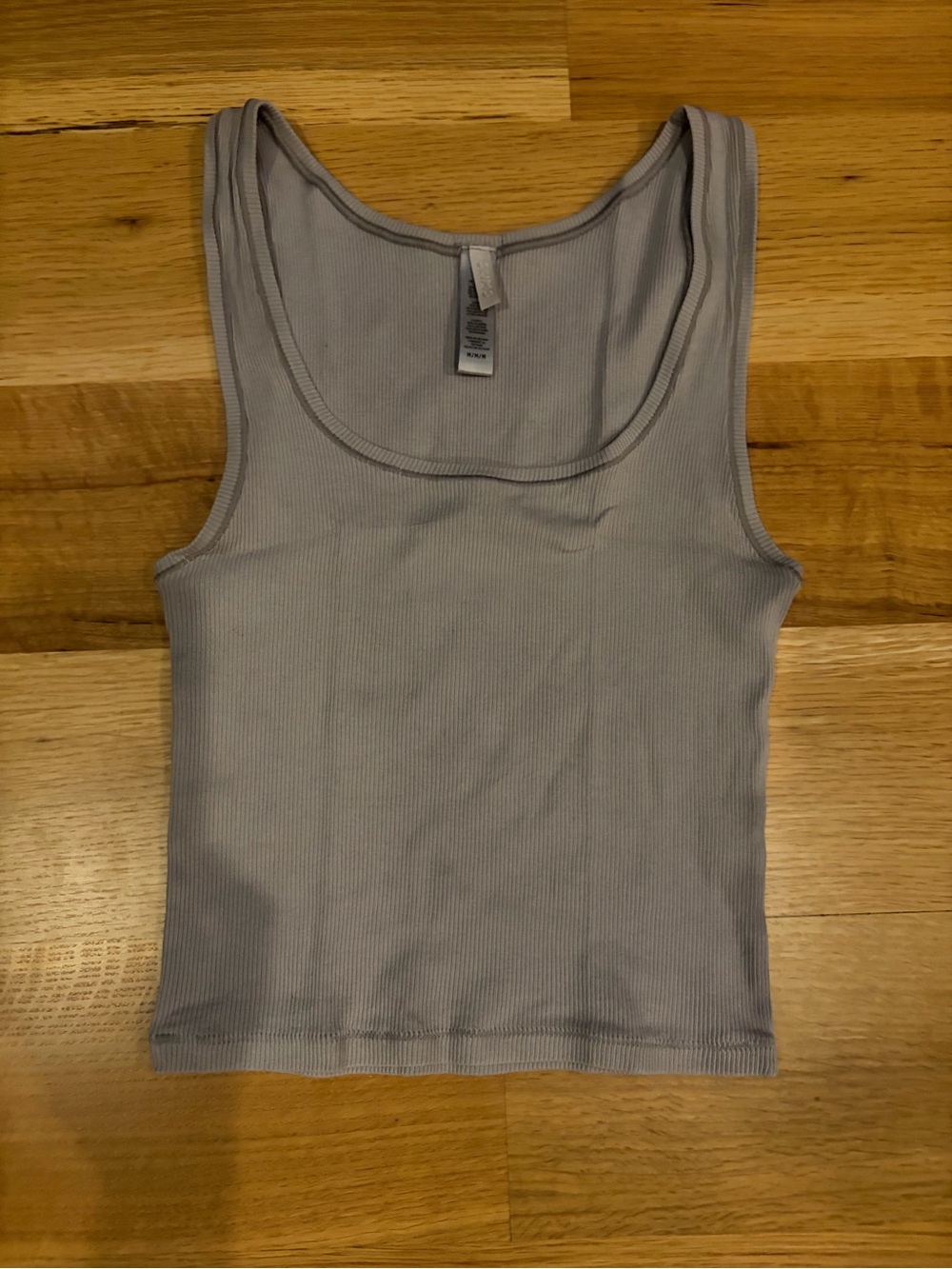 SKIMS Lavender Ribbed Scoop Tank